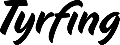 Vorschau des Bootsnamens "Tyrfing" als Schriftzug für "Bootsbeschriftung Klassisch 19"