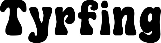 Vorschau des Bootsnamens "Tyrfing" als Schriftzug für "Bootsbeschriftung Klassisch 16"