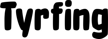 Vorschau des Bootsnamens "Tyrfing" als Schriftzug für "Style Neu 55"