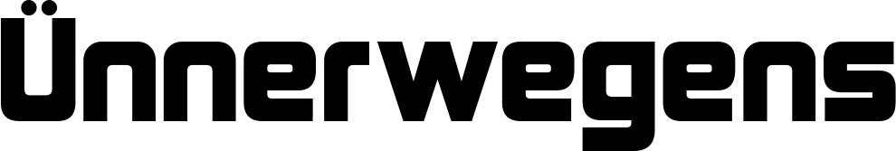 Vorschau des Bootsnamens "Ünnerwegens" als Schriftzug für "Bootsbeschriftung Neu 25"