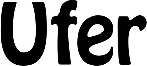 Vorschau des Bootsnamens "Ufer" als Schriftzug für "Bootsbeschriftung Fett 01"