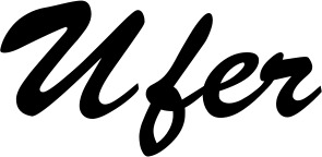 Vorschau des Bootsnamens "Ufer" als Schriftzug für "Bootsbeschriftung Klassisch 03"