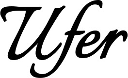 Vorschau des Bootsnamens "Ufer" als Schriftzug für "Bootsbeschriftung Klassisch 58"