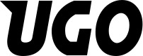 Vorschau des Bootsnamens "Ugo" als Schriftzug für "Bootsbeschriftung Neu 15"