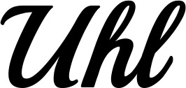 Vorschau des Bootsnamens "Uhl" als Schriftzug für "Bootsbeschriftung Klassisch 86"