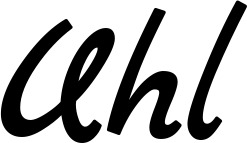 Vorschau des Bootsnamens "Uhl" als Schriftzug für "Bootsbeschriftung Klassisch 77"