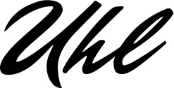 Vorschau des Bootsnamens "Uhl" als Schriftzug für "Bootsbeschriftung Klassisch 82"