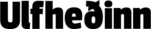 Vorschau des Bootsnamens "Ulfheðinn" als Schriftzug für "Bootsbeschriftung Fett 30"
