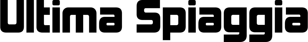 Vorschau des Bootsnamens "Ultima Spiaggia" als Schriftzug für "Bootsbeschriftung Neu 25"