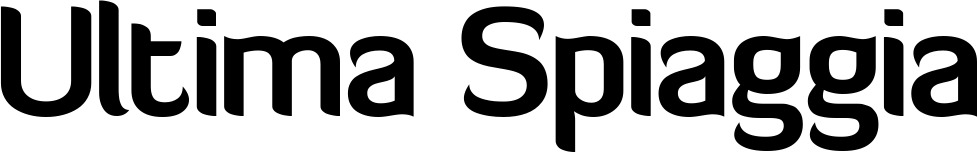 Vorschau des Bootsnamens "Ultima Spiaggia" als Schriftzug für "Bootsbeschriftung Normal 06"