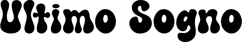 Vorschau des Bootsnamens "Ultimo Sogno" als Schriftzug für "Bootsbeschriftung Neu 62"