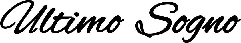 Vorschau des Bootsnamens "Ultimo Sogno" als Schriftzug für "Bootsbeschriftung Klassisch 35"