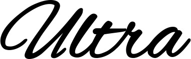 Vorschau des Bootsnamens "Ultra" als Schriftzug für "Bootsbeschriftung Klassisch 35"