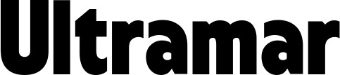 Vorschau des Bootsnamens "Ultramar" als Schriftzug für "Bootsbeschriftung Fett 24"