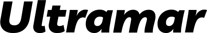 Vorschau des Bootsnamens "Ultramar" als Schriftzug für "Bootsbeschriftung Kursiv 06"
