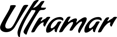 Vorschau des Bootsnamens "Ultramar" als Schriftzug für "Bootsbeschriftung Klassisch 57"