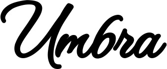 Vorschau des Bootsnamens "Umbra" als Schriftzug für "Bootsbeschriftung Klassisch 111"