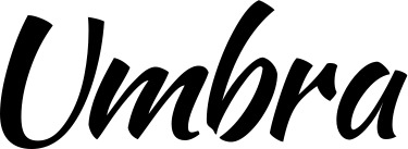 Vorschau des Bootsnamens "Umbra" als Schriftzug für "Bootsbeschriftung Klassisch 73"