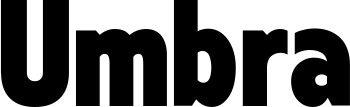 Vorschau des Bootsnamens "Umbra" als Schriftzug für "Bootsbeschriftung Fett 24"