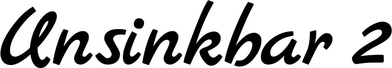 Vorschau des Bootsnamens "Unsinkbar 2" als Schriftzug für "Bootsbeschriftung Klassisch 77"
