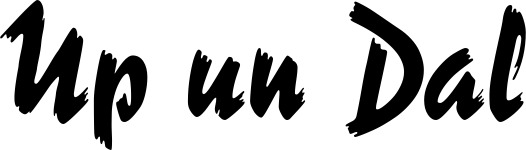 Vorschau des Bootsnamens "Up un Dal" als Schriftzug für "Style Neu 10"