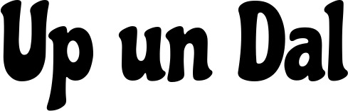 Vorschau des Bootsnamens "Up un Dal" als Schriftzug für "Bootsbeschriftung Neu 41"