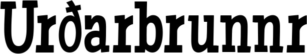 Vorschau des Bootsnamens "Urðarbrunnr" als Schriftzug für "Bootsbeschriftung Neu 54"