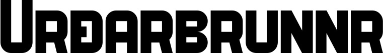 Vorschau des Bootsnamens "Urðarbrunnr" als Schriftzug für "Bootsbeschriftung Neu 34"