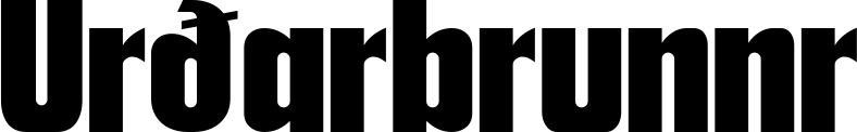 Vorschau des Bootsnamens "Urðarbrunnr" als Schriftzug für "Bootsbeschriftung Neu 30"