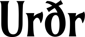 Vorschau des Bootsnamens "Urðr" als Schriftzug für "Bootsbeschriftung Klassisch 36"