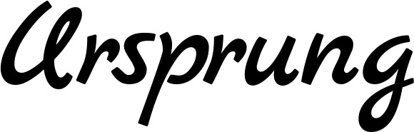 Vorschau des Bootsnamens "Ursprung" als Schriftzug für "Bootsbeschriftung Klassisch 77"