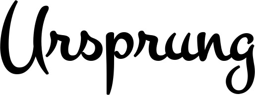Vorschau des Bootsnamens "Ursprung" als Schriftzug für "Bootsbeschriftung Klassisch 81"