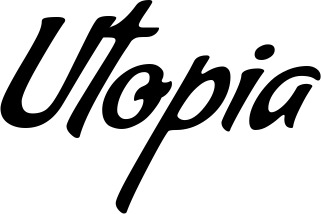 Vorschau des Bootsnamens "Utopia" als Schriftzug für "Bootsbeschriftung Klassisch 57"