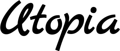 Bootsname 'Utopia' angezeigt als 'Bootsbeschriftung Klassisch 77'