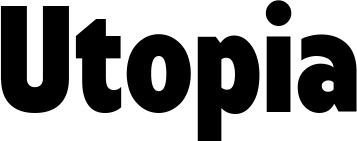 Vorschau des Bootsnamens "Utopia" als Schriftzug für "Bootsbeschriftung Fett 24"