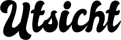 Vorschau des Bootsnamens "Utsicht" als Schriftzug für "Bootsbeschriftung Klassisch 41"