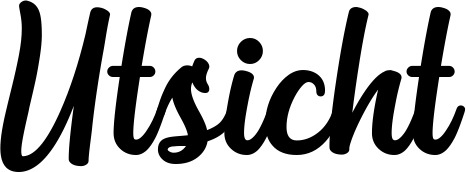 Vorschau des Bootsnamens "Utsicht" als Schriftzug für "Bootsbeschriftung Klassisch 43"