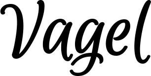 Vorschau des Bootsnamens "Vagel" als Schriftzug für "Bootsbeschriftung Klassisch 105"