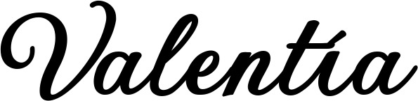 Vorschau des Bootsnamens "Valentía" als Schriftzug für "Bootsbeschriftung Klassisch 69"