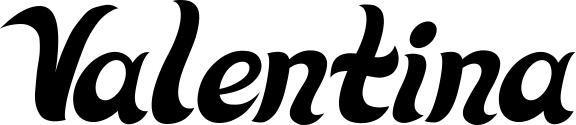 Vorschau des Bootsnamens "Valentina" als Schriftzug für "Bootsbeschriftung Klassisch 33"