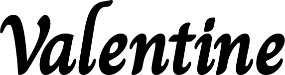 Vorschau des Bootsnamens "Valentine" als Schriftzug für "Bootsbeschriftung Klassisch 51"
