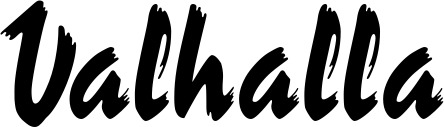 Vorschau des Bootsnamens "Valhalla" als Schriftzug für "Style Neu 10"