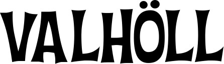 Vorschau des Bootsnamens "Valhöll" als Schriftzug für "Bootsbeschriftung Klassisch 27"