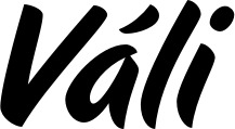 Vorschau des Bootsnamens "Váli" als Schriftzug für "Bootsbeschriftung Klassisch 19"