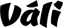 Vorschau des Bootsnamens "Váli" als Schriftzug für "Bootsbeschriftung Neu 39"