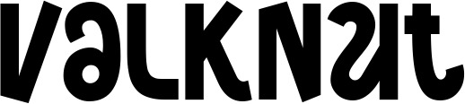 Vorschau des Bootsnamens "Valknut" als Schriftzug für "Bootsbeschriftung Neu 59"