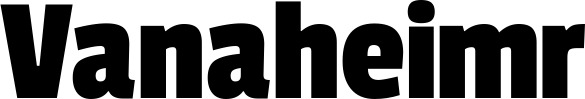 Vorschau des Bootsnamens "Vanaheimr" als Schriftzug für "Bootsbeschriftung Fett 30"