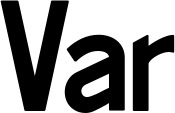 Vorschau des Bootsnamens "Var" als Schriftzug für "Bootsbeschriftung Neu 65"