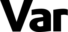 Vorschau des Bootsnamens "Var" als Schriftzug für "Bootsbeschriftung Fett 21"