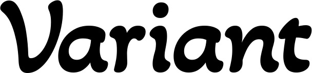 Vorschau des Bootsnamens "Variant" als Schriftzug für "Bootsbeschriftung Klassisch 103"